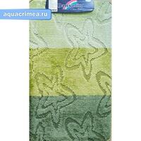 Коврик в ванную SILVER одинарный зелёный 60х100 см (100% полиэстер)